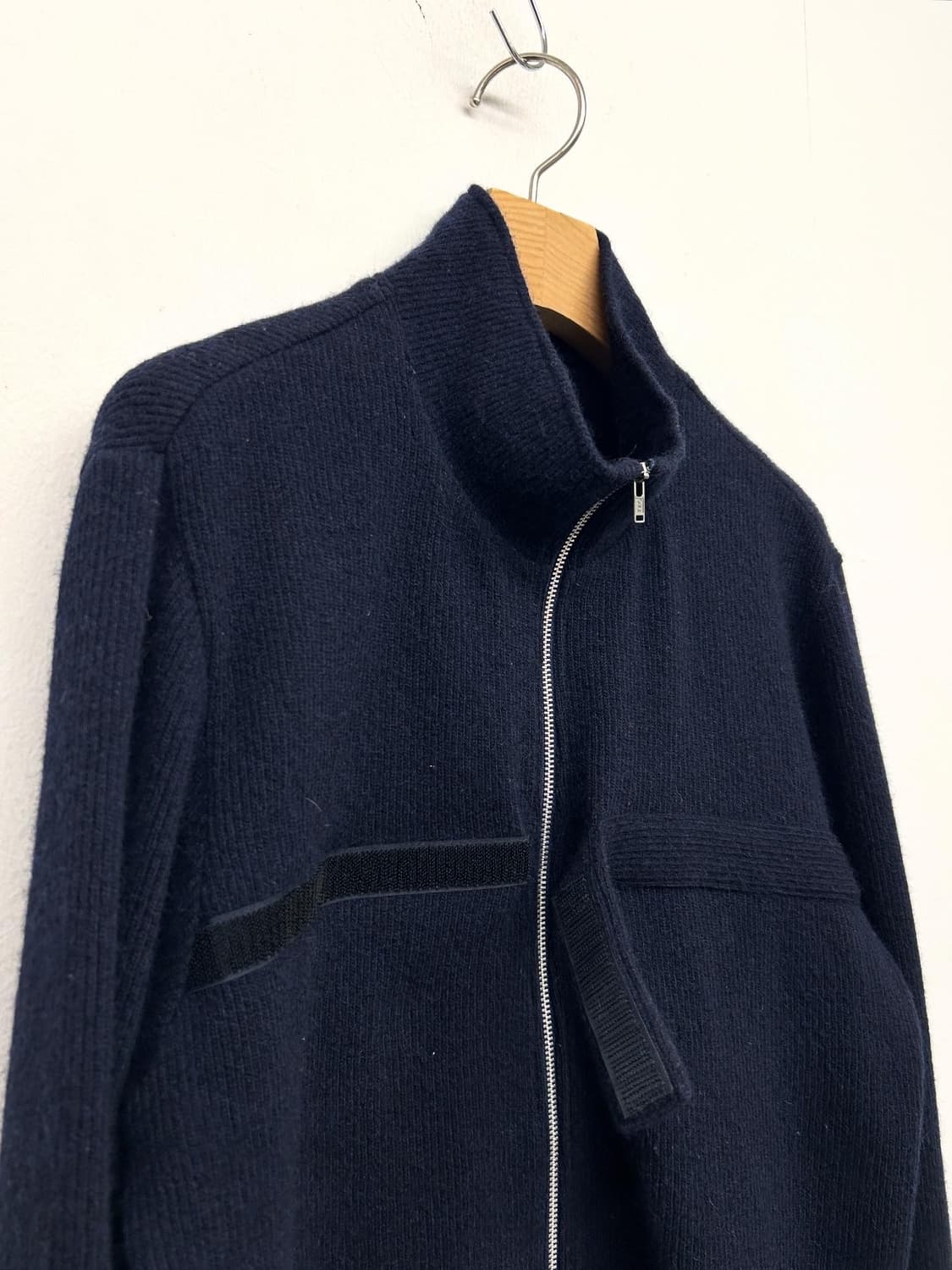 JUN 준맨 네이비 집업 니트 가디건 상품이미지3
