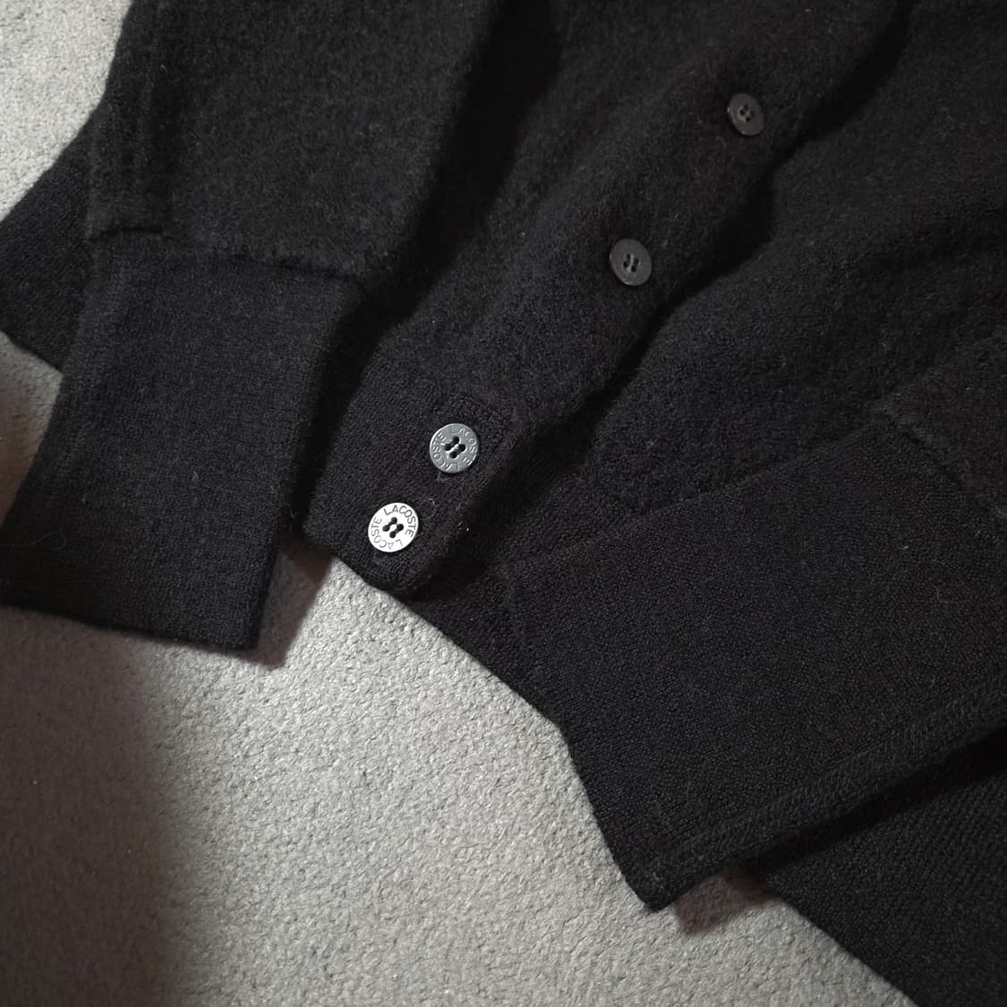 라코스테 여성 울 가디건 블랙 L 상품이미지5