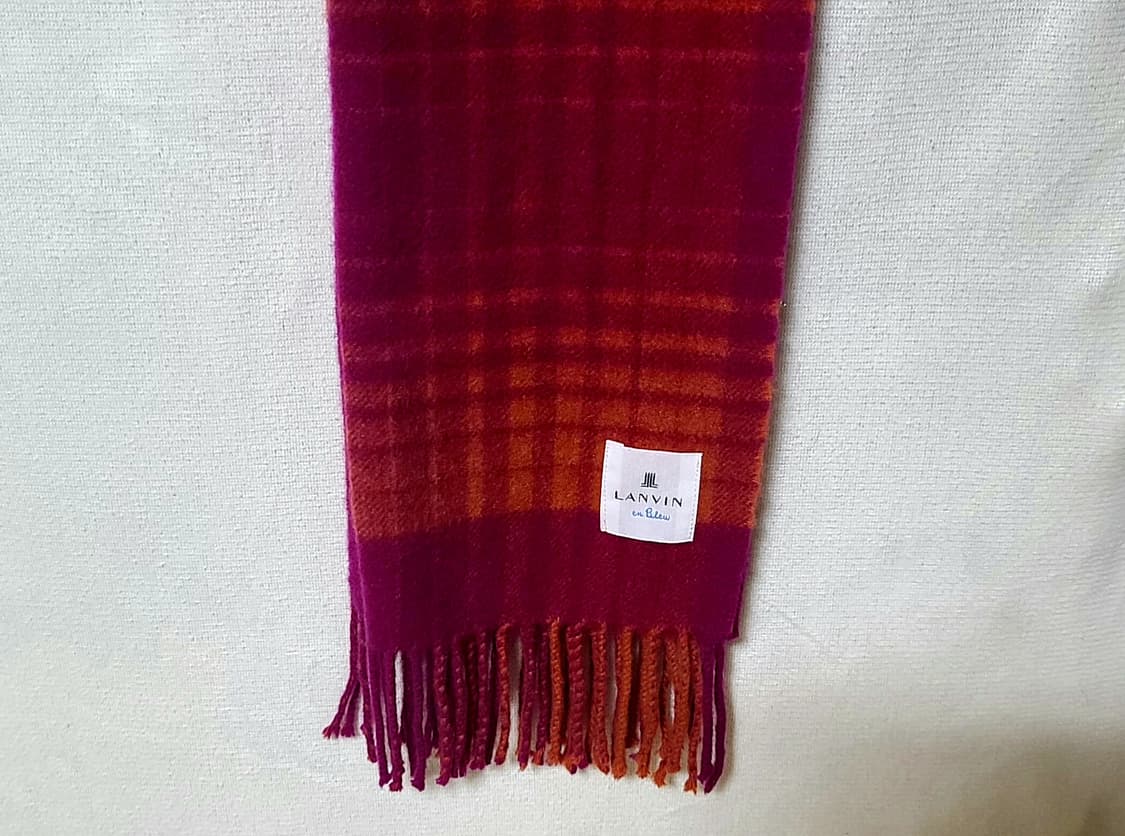 LANVIN 랑방 캐시미어 타탄체크 머플러 상품이미지5