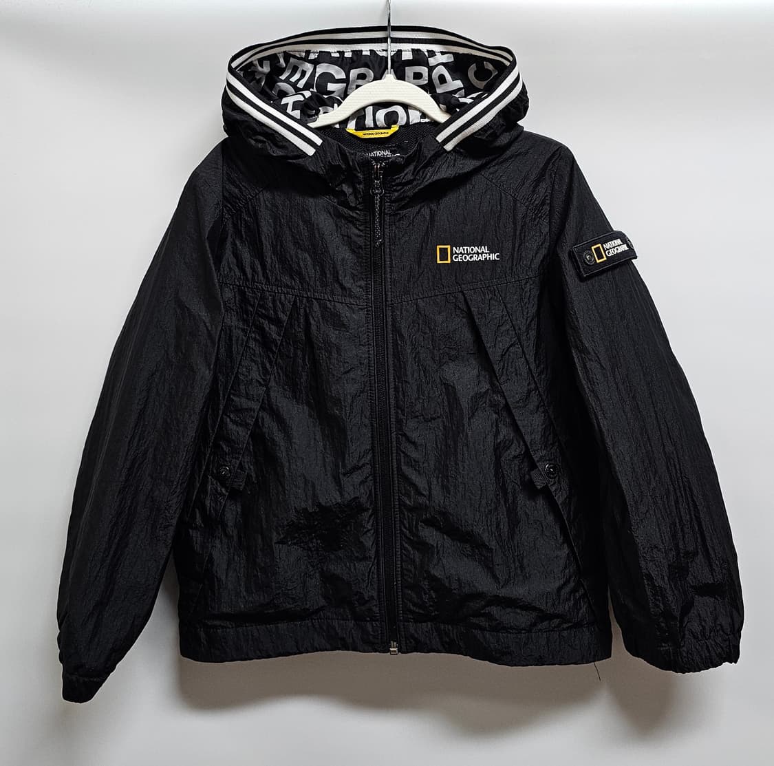 키즈 내셔널지오그래픽 후드 바람막이 자켓 120 상품이미지1