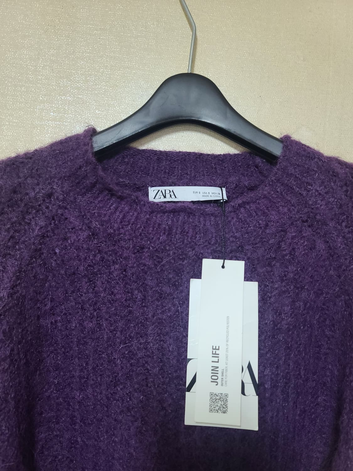 새옷 자라 알파카 혼방 크롭 니트 상품이미지5