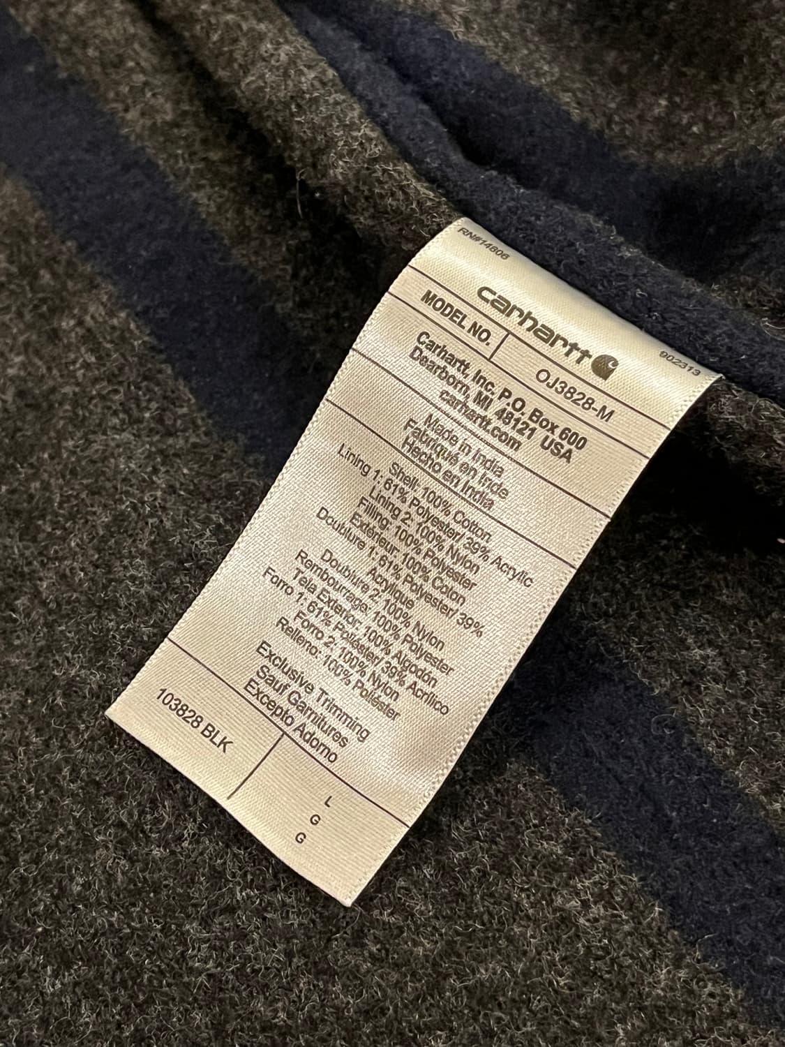 칼하트 디트로이트 자켓 L 사이즈 상품이미지4