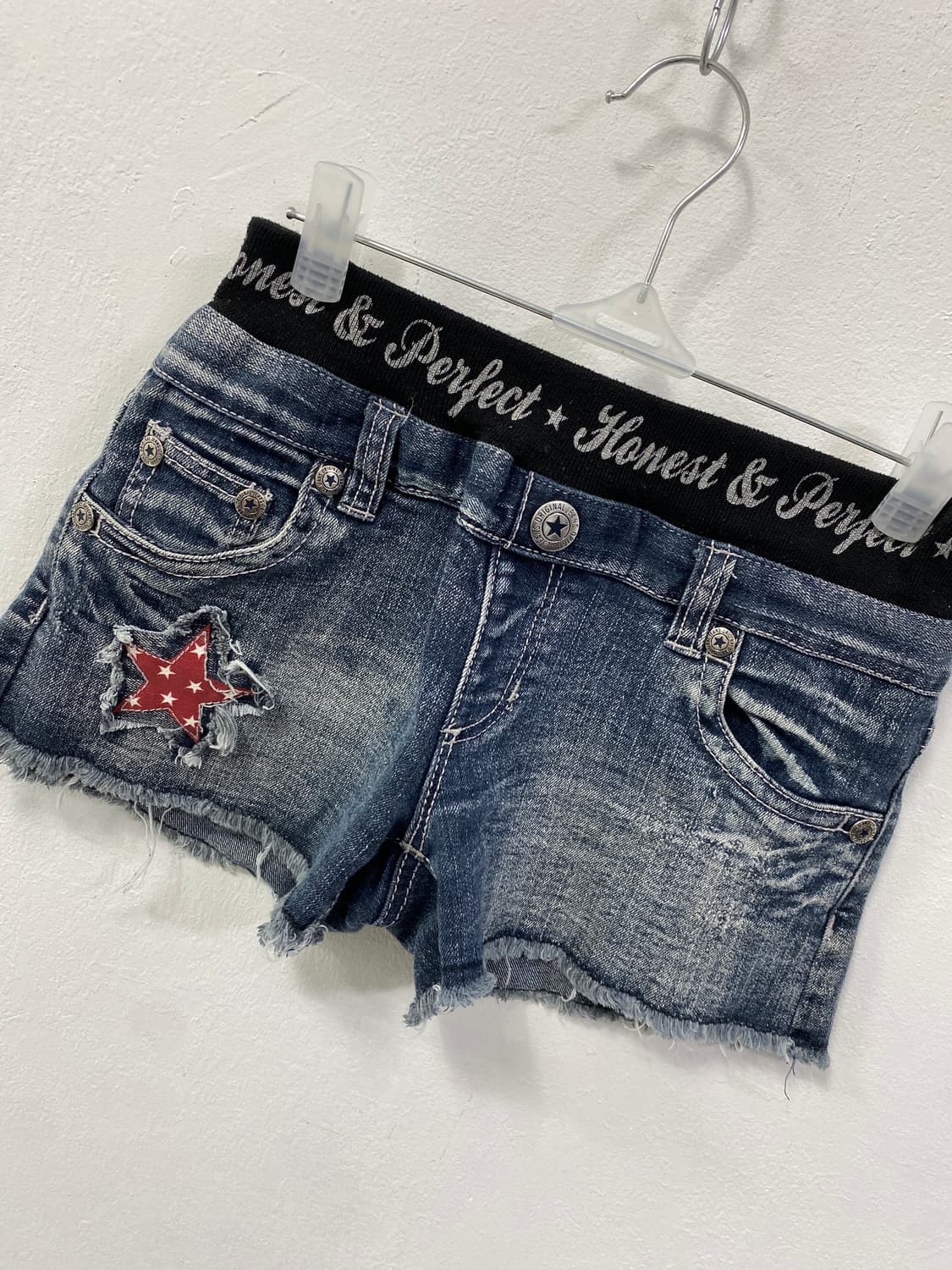 펑크 유니언잭 영국기 y2k 데님 숏츠 상품이미지5