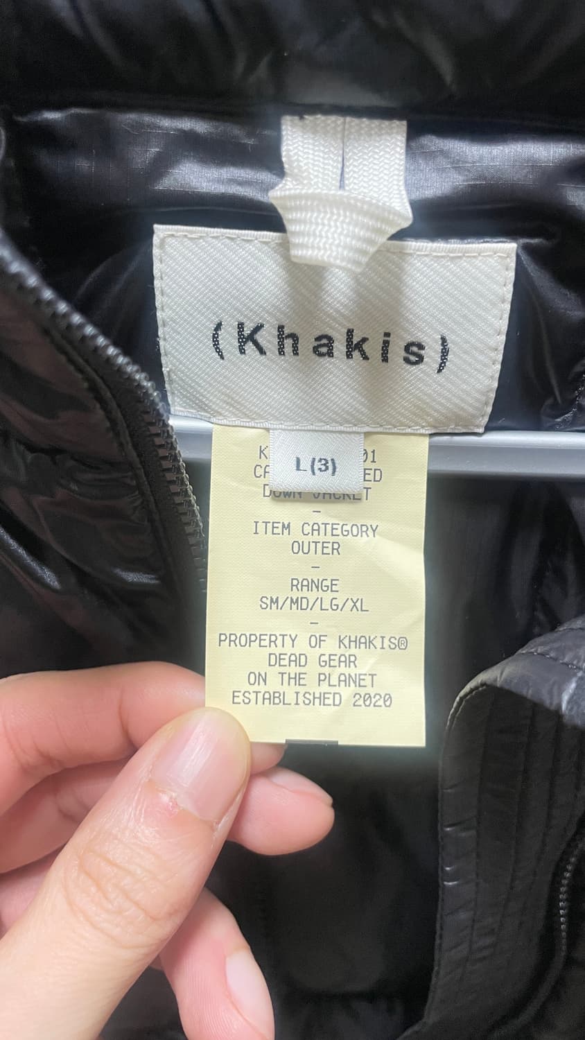 카키스 경량패딩 L 상품이미지4