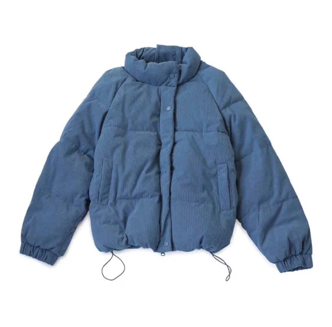 코듀로이 숏패딩 블루 상품이미지1
