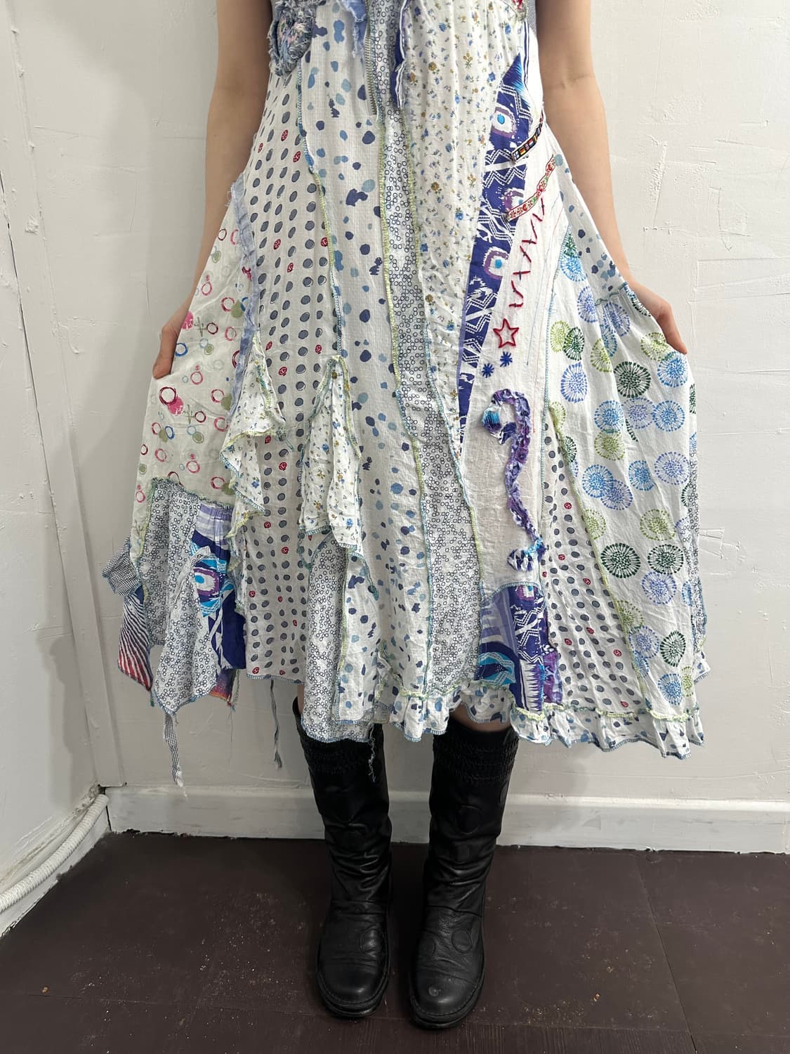 for her paris art patchwork dress 상품이미지3