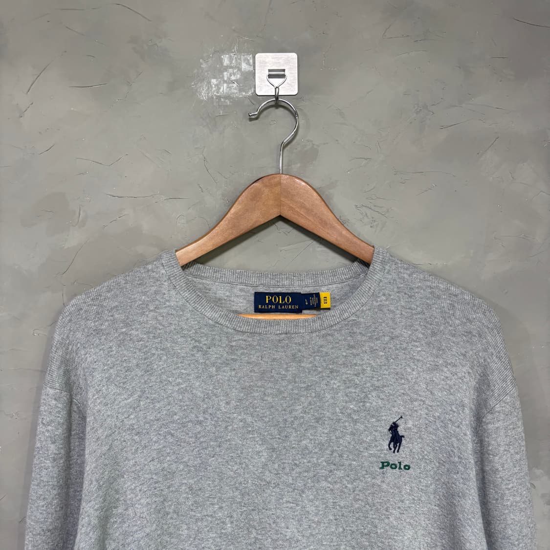 폴로 랄프로렌 로고 니트 그레이 상품이미지3