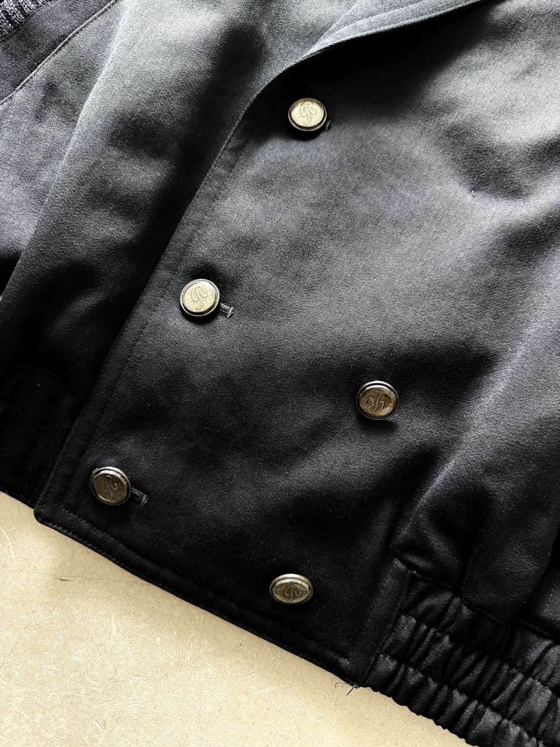 RAIKA Wool Double Button Bomber Jacket  상품이미지5