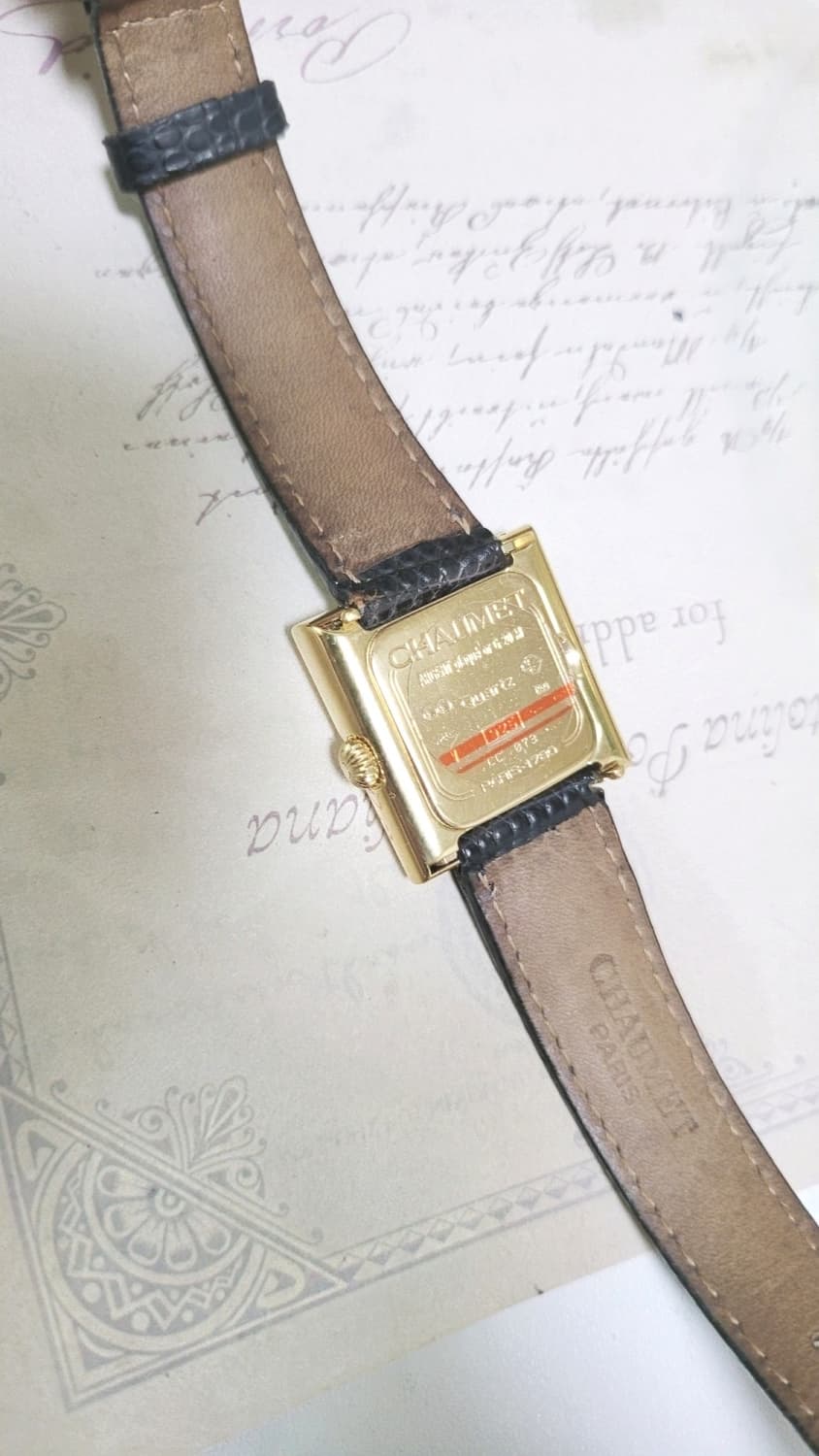 정품 쇼메 아르데코 스퀘어 쿼츠 시계 [정품 가죽줄,버클 2개 포함] 상품이미지9