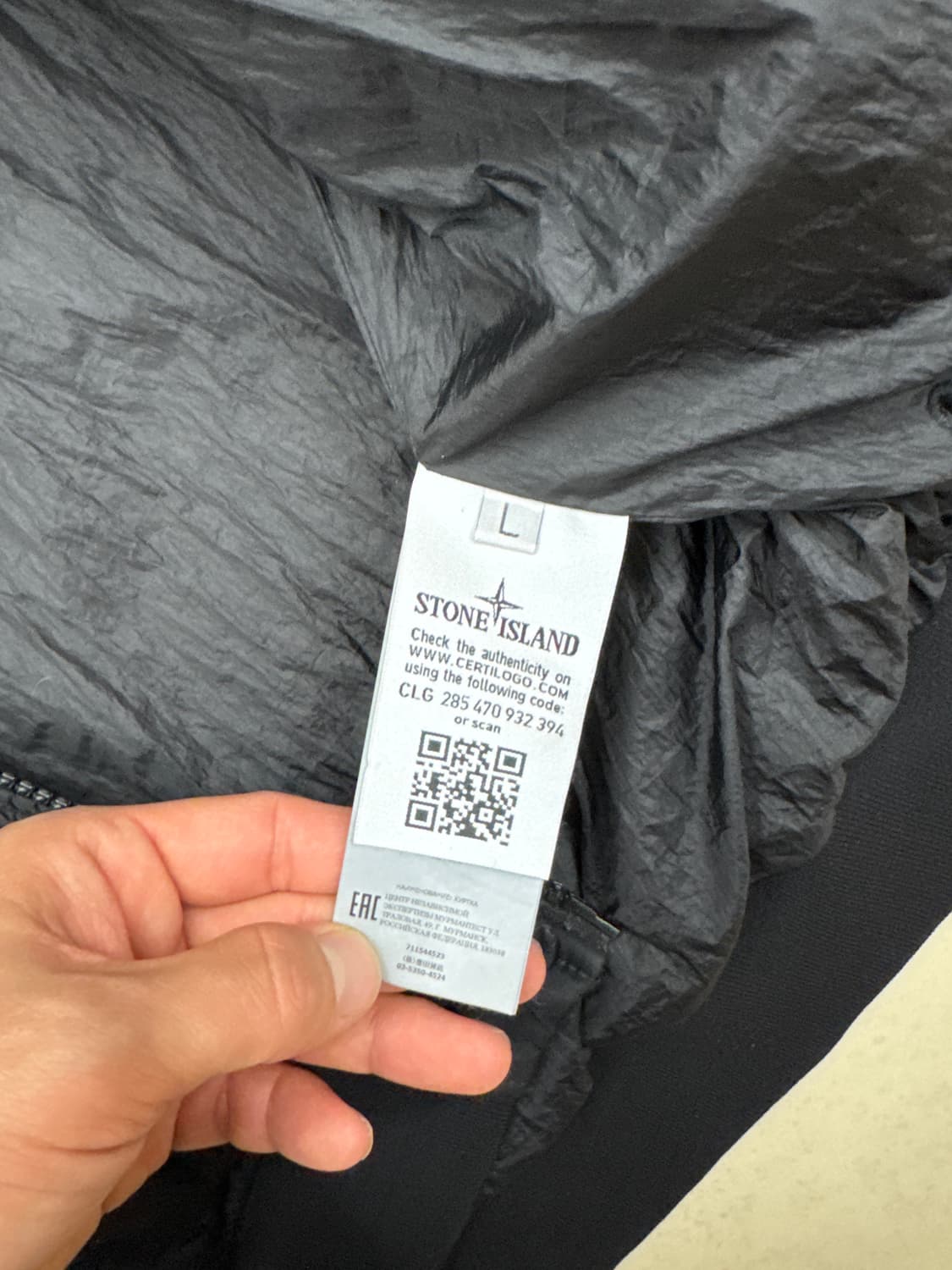 스톤아일랜드 경량패딩 크링클랩스 19fw 상품이미지5