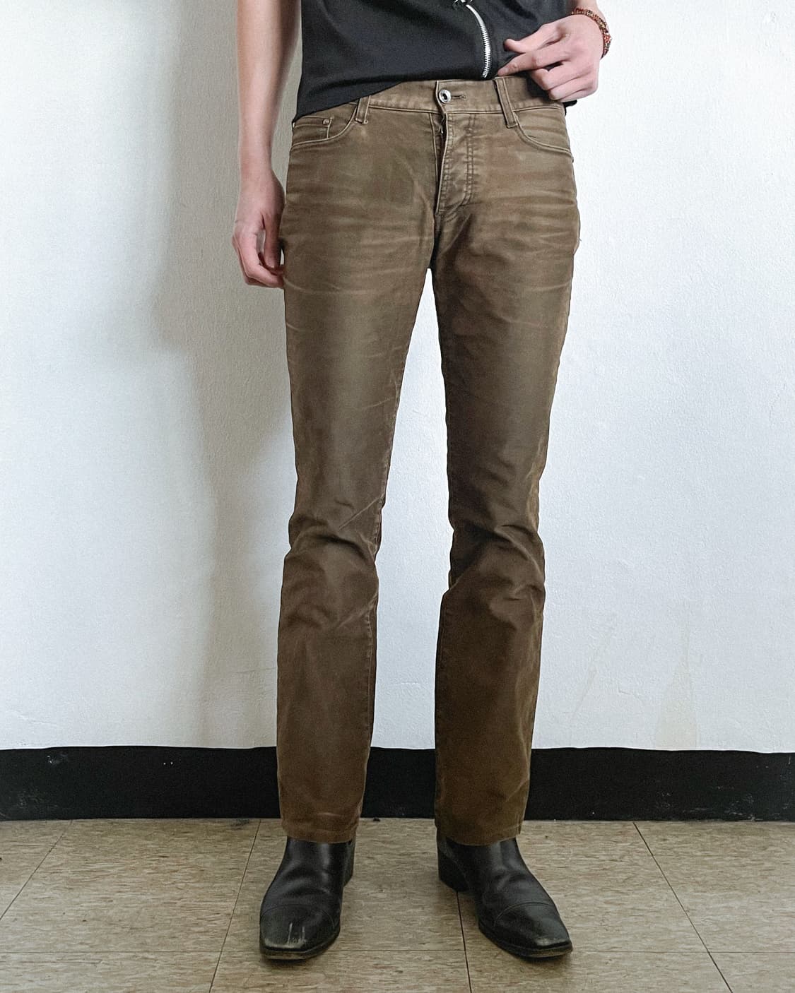 5351PLH 몰스킨 슬림핏 세미플레어 데님 상품이미지3