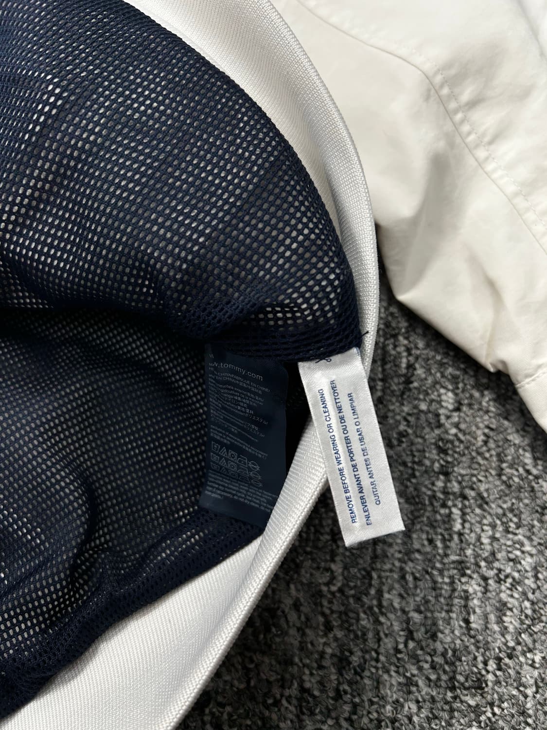 타미 힐피거 화이트 블루종 자켓 M 상품이미지7