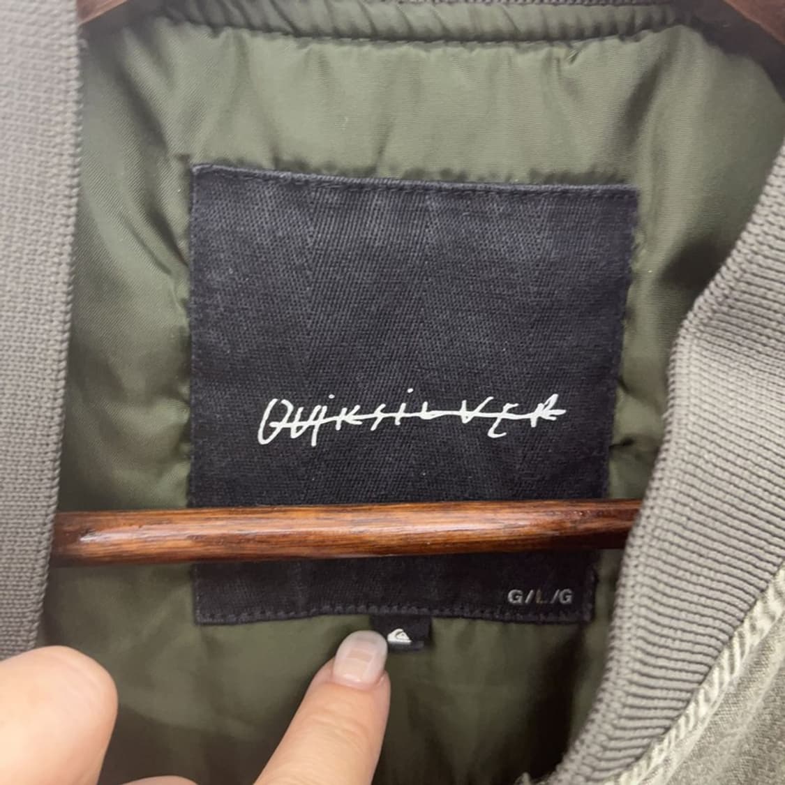 퀵실버 빈티지 오버핏 피그먼트 봄버 블루종 자켓 100 C06181 상품이미지4