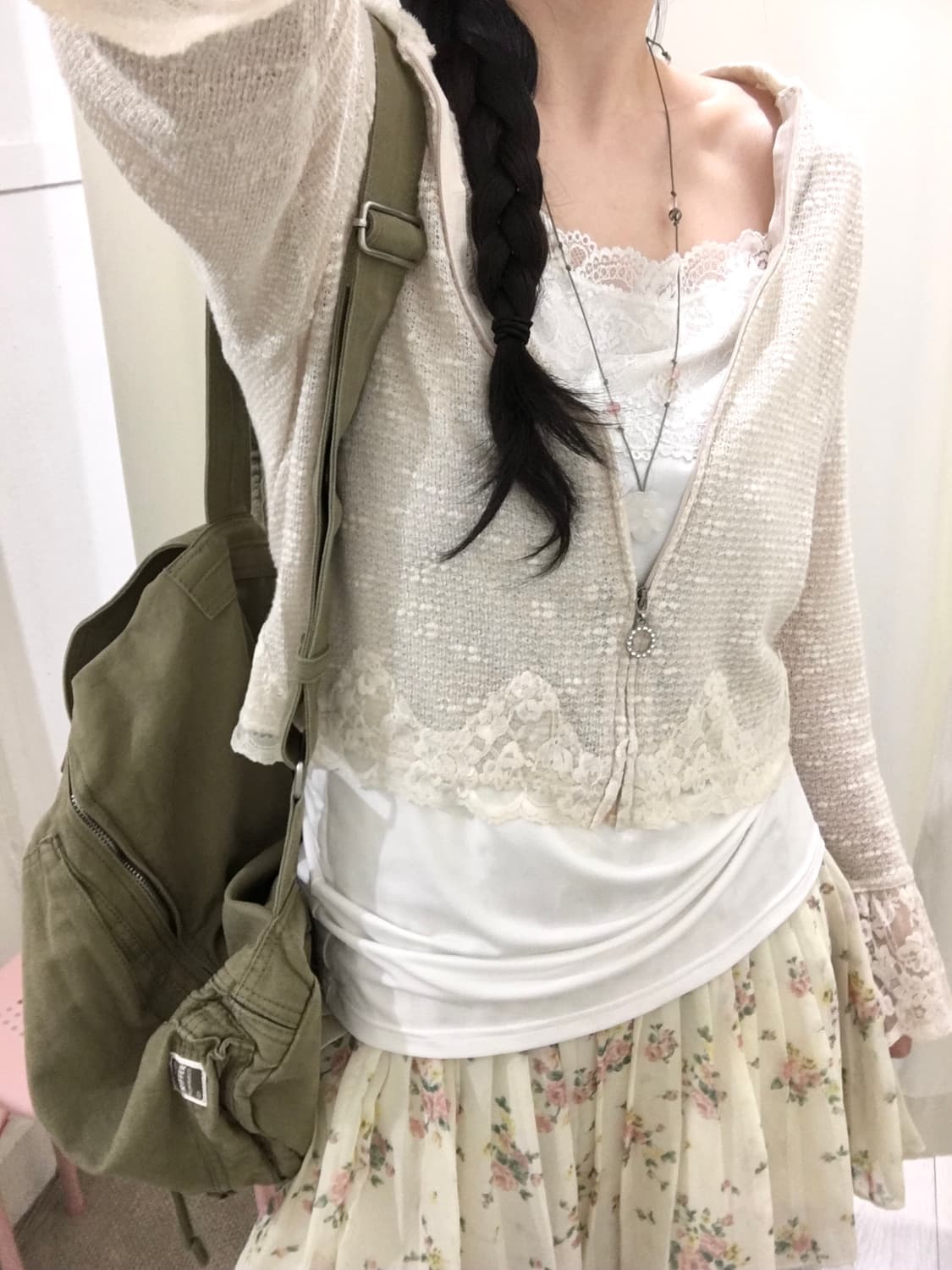 flower lace mini skirt 상품이미지5