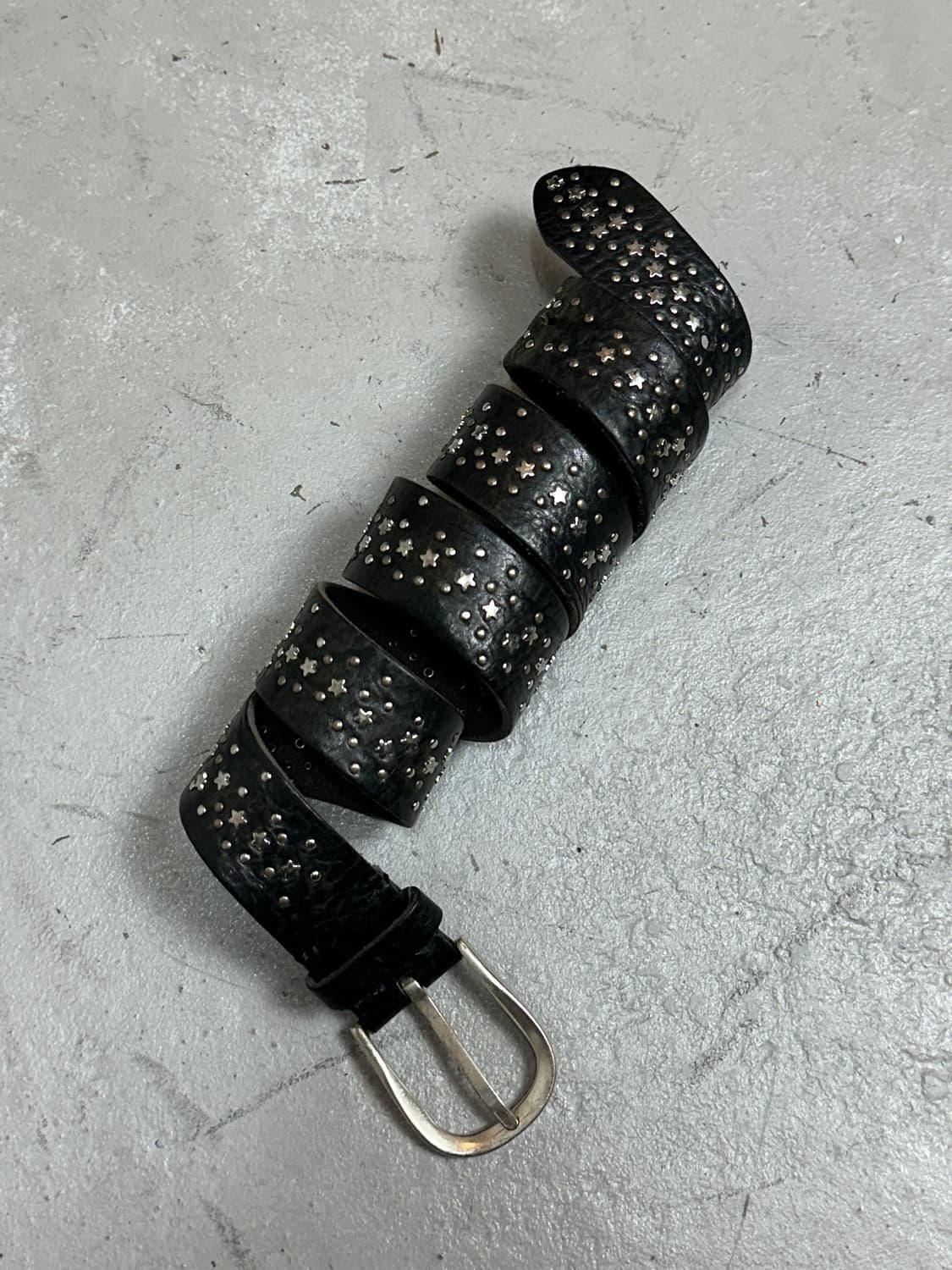 90's 레더 스터드 벨트 빈티지 웨스턴 벨트 상품이미지1