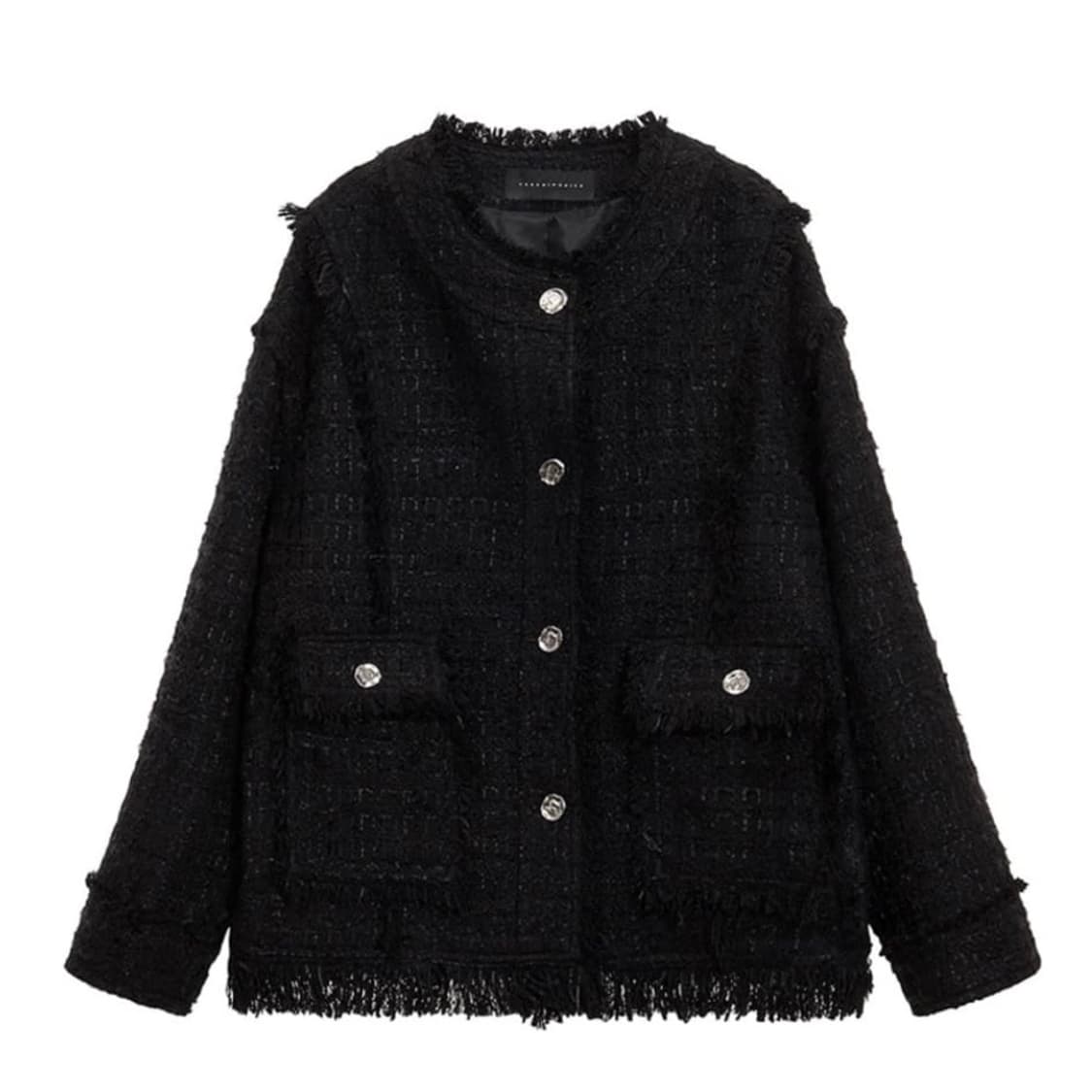 트리밍버드 Frayed Trim Tweed Over-fit Jacket 상품이미지1