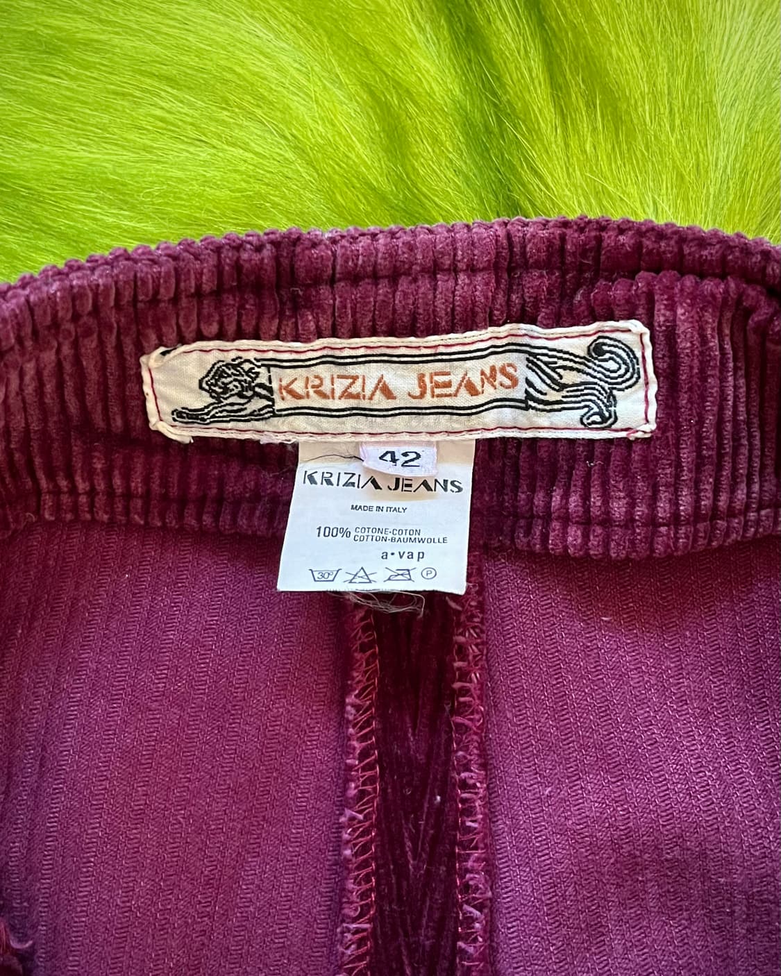 1980-90s Krizia Italy Old Corduroy Pants 상품이미지6