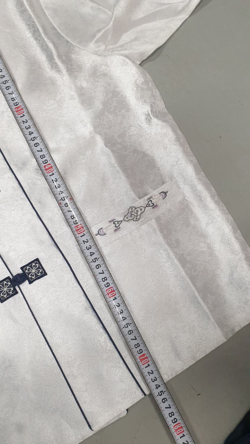 남성 한복 세트 100호 (화이트/네이비) 상품이미지9