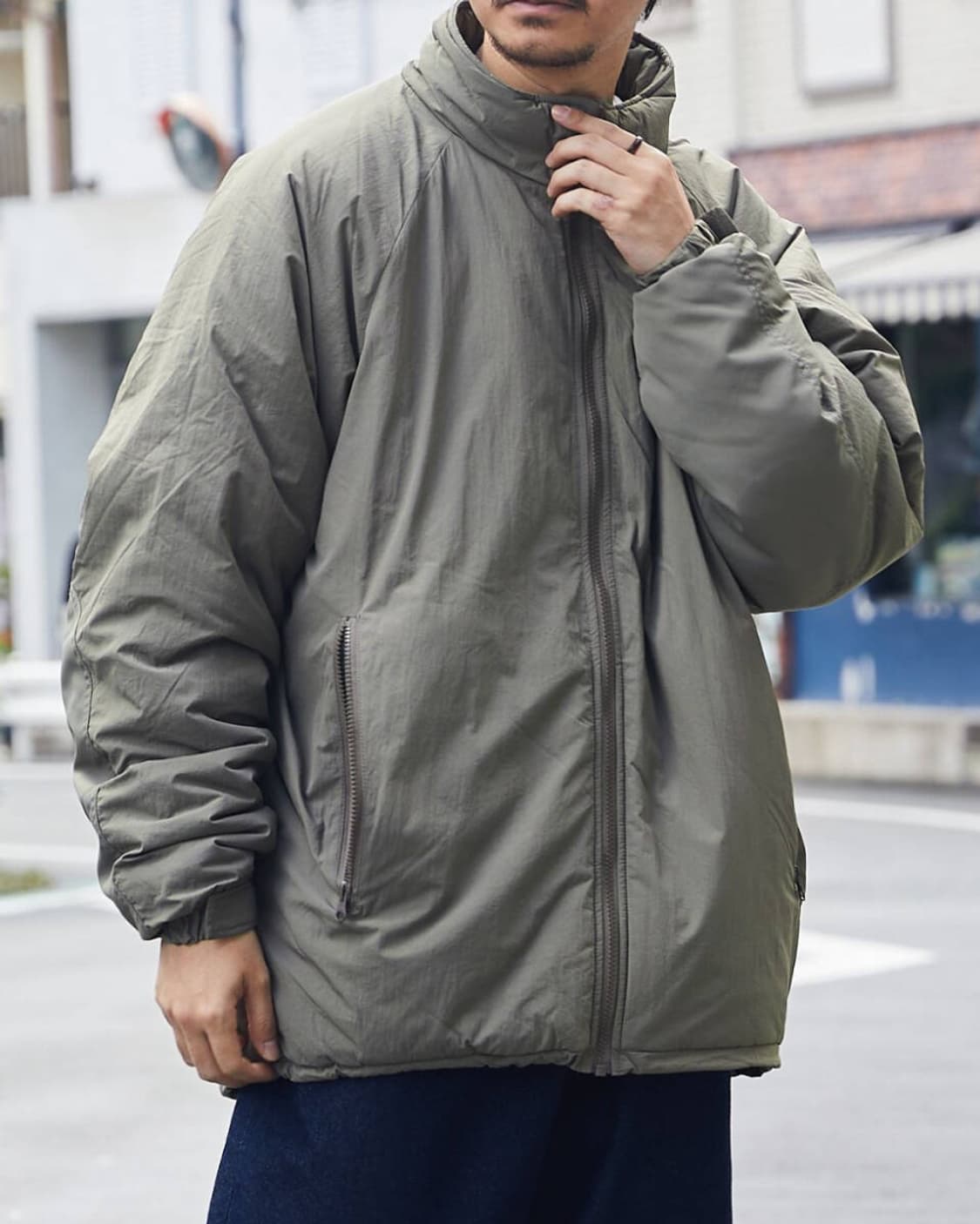 프릭스스토어 레벨7 카키 다운자켓 상품이미지8