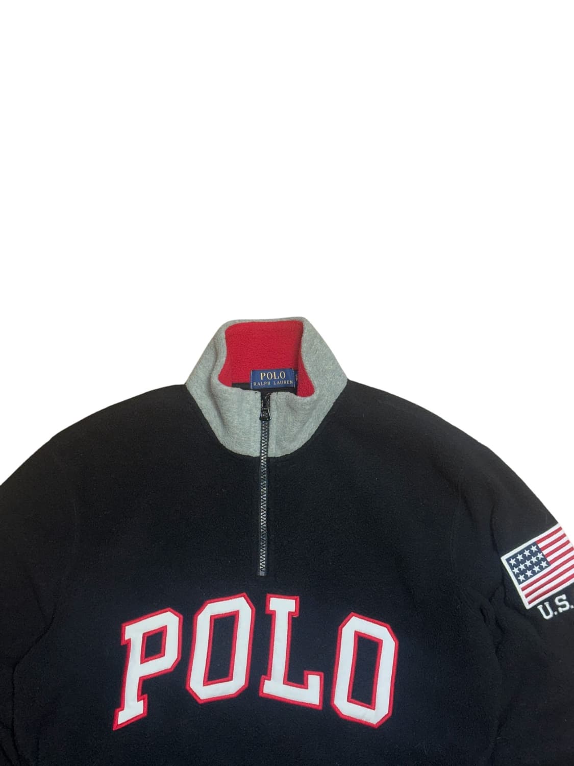 폴로 랄프로렌 성조기 하프집업 플리스 상품이미지5