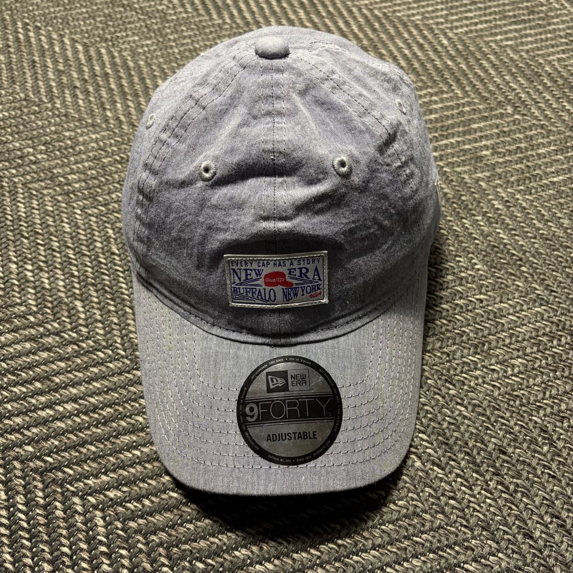 뉴에라 우븐 라벨 언스트럭쳐 라이트블루 볼캡(OS) 상품이미지1