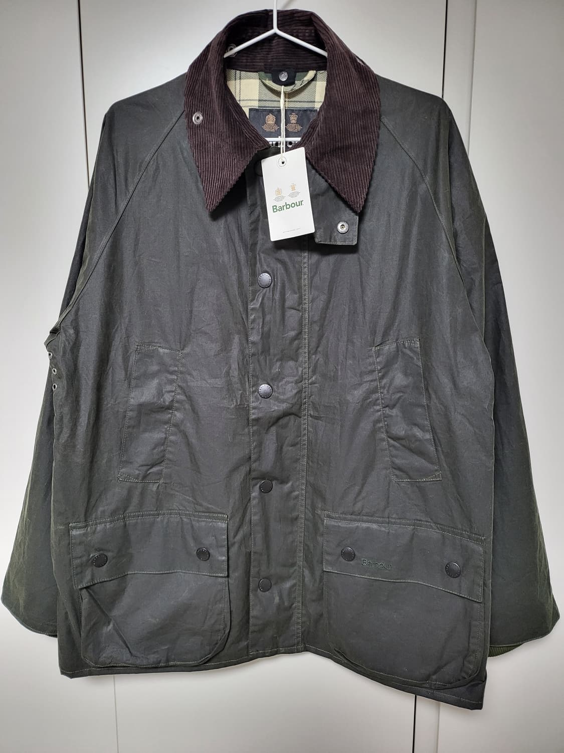 바버 비데일 왁스 자켓 세이지(36사이즈) 새상품 상품이미지1