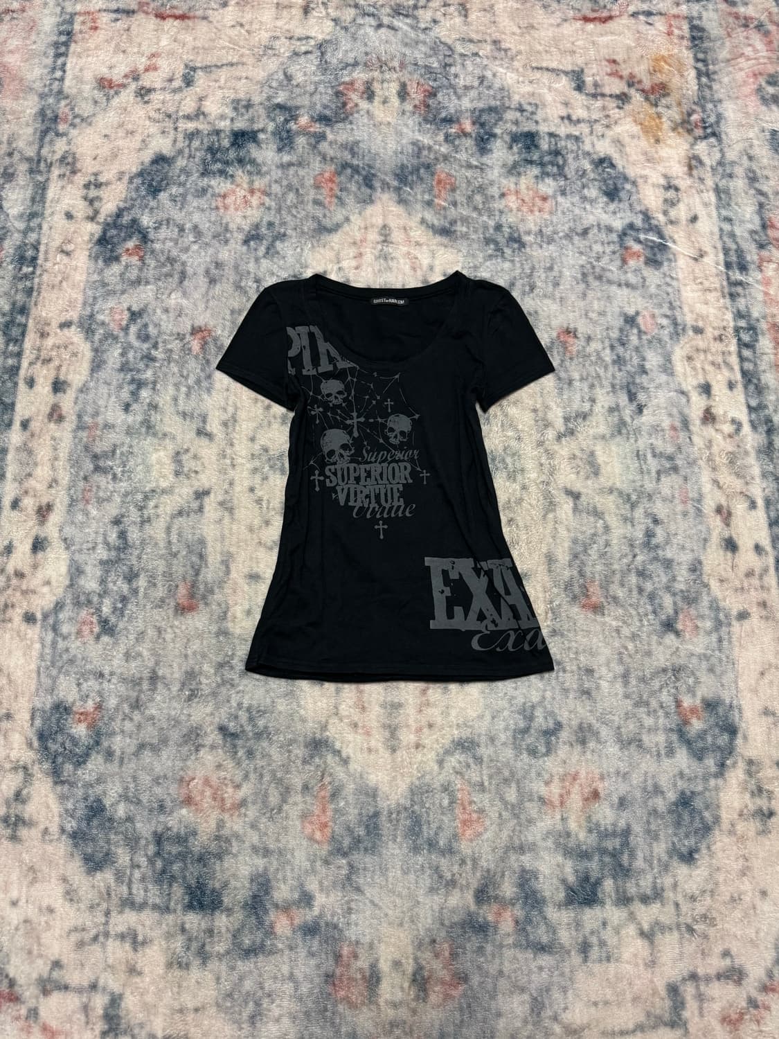 Ghost of harlem spider web punk top 상품이미지2