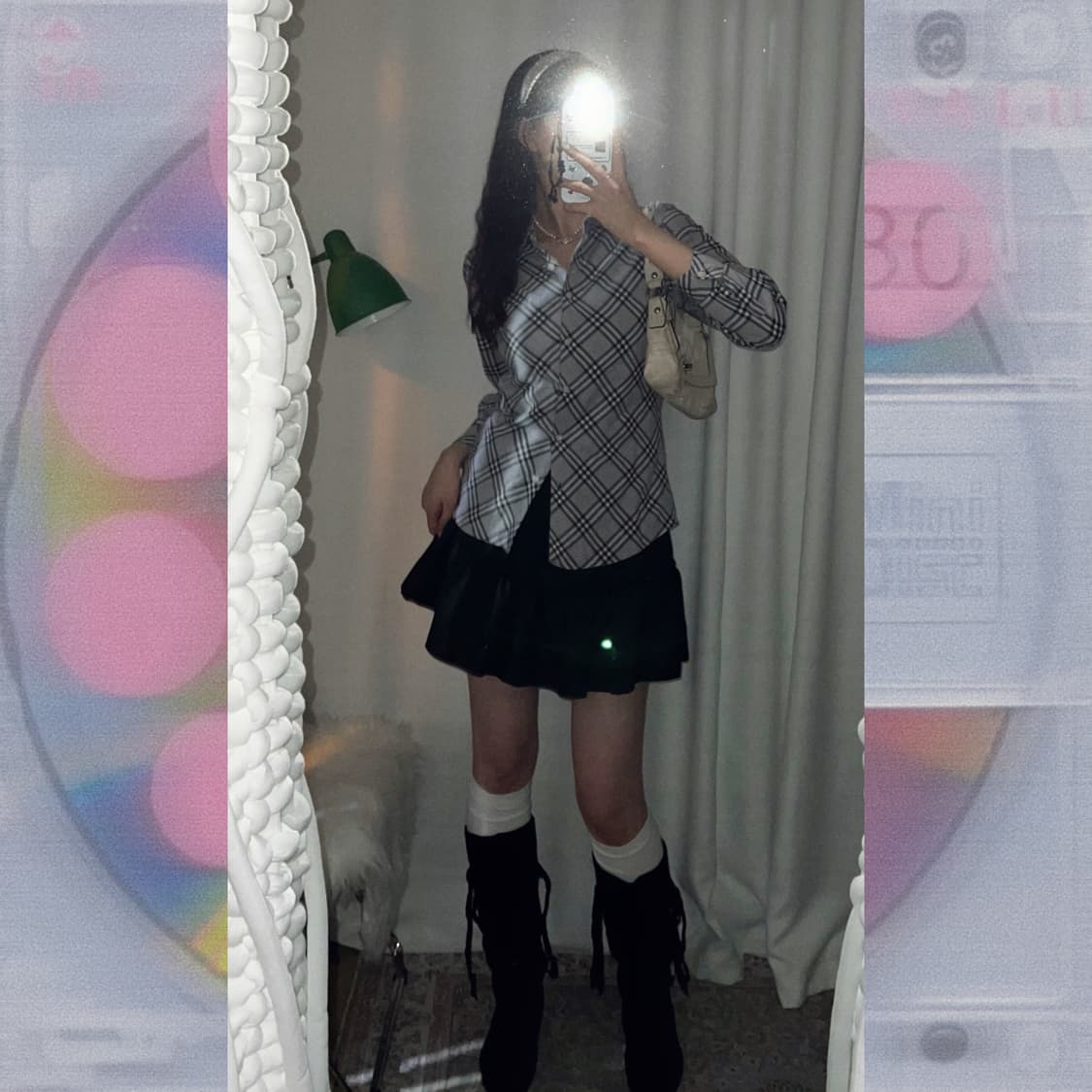 버버리 그레이 체크 셔츠 상품이미지6