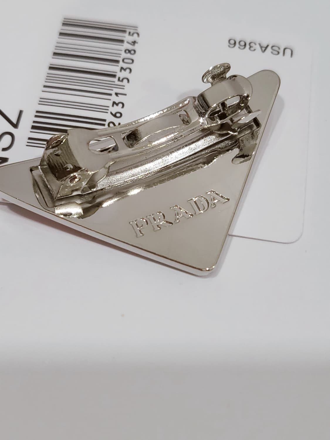 프라다 미니 핑크 헤어핀 업사이클링 상품이미지3