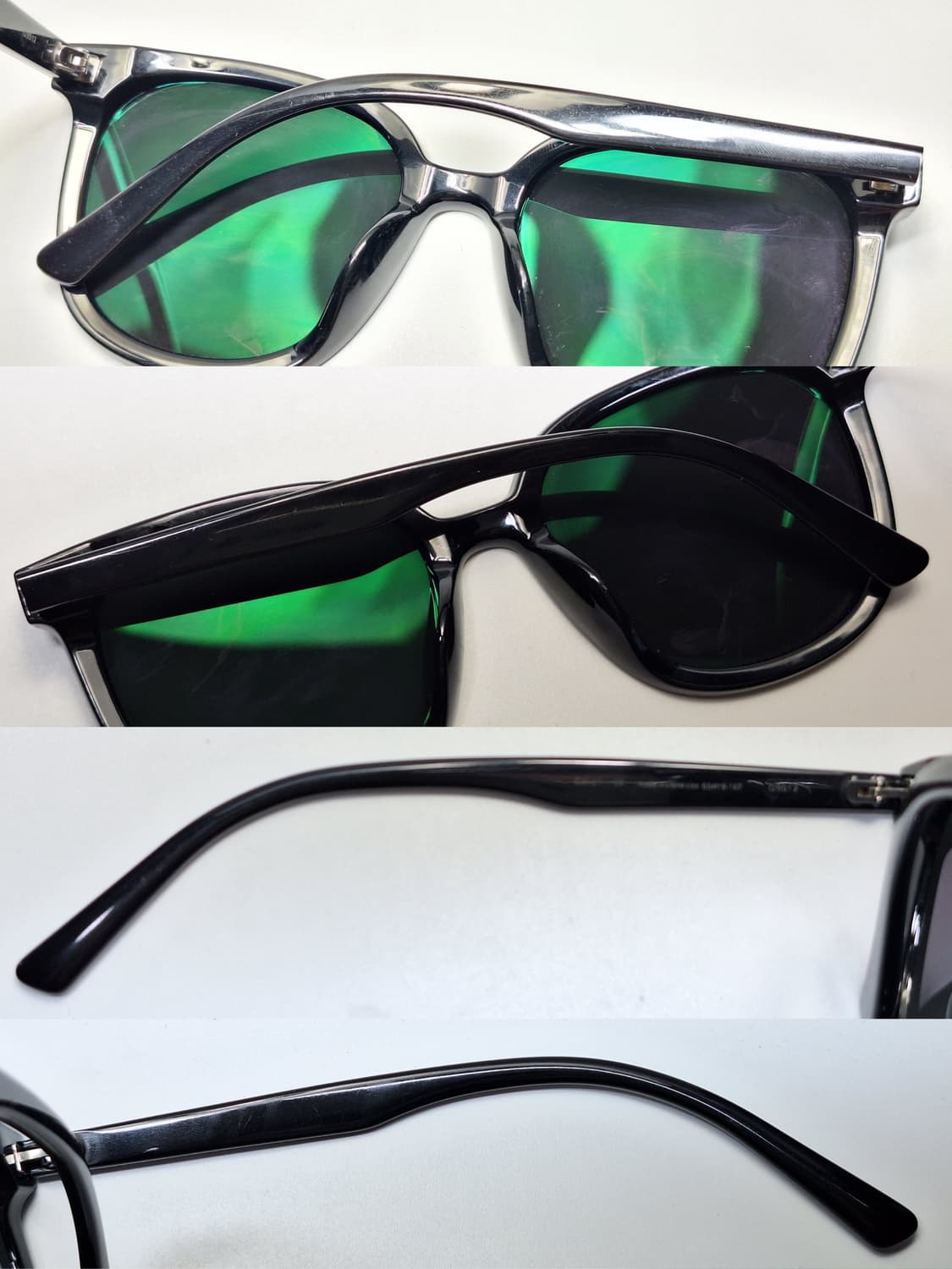 일본 수입 빅사이즈 블랙 선글라스 겸 안경테 65mm/y2k 스포티룩 상품이미지4