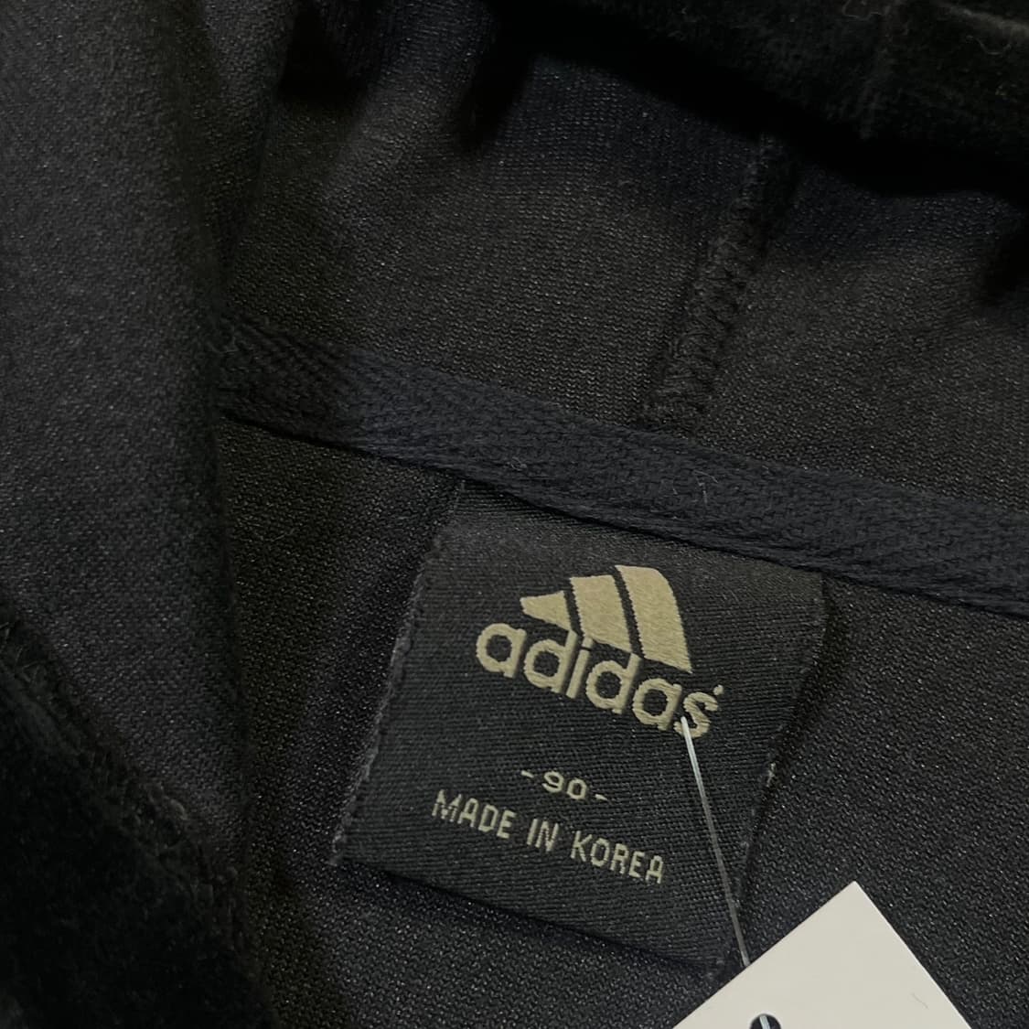 아디다스 빅로고 벨루어 후드집업 상품이미지4