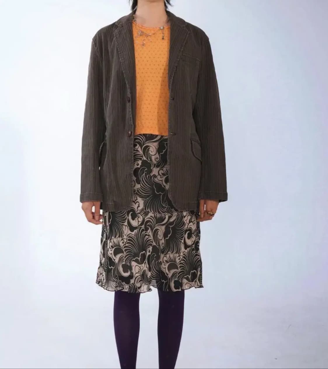 빈티지 오리엔탈 모리걸 하프자켓 블레이저 아우터 코트 상품이미지2