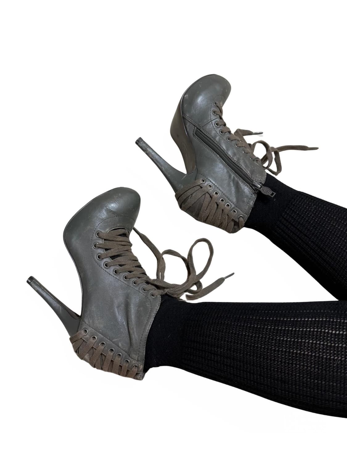 Y2k 빈티지 코르셋 하이힐 상품이미지2