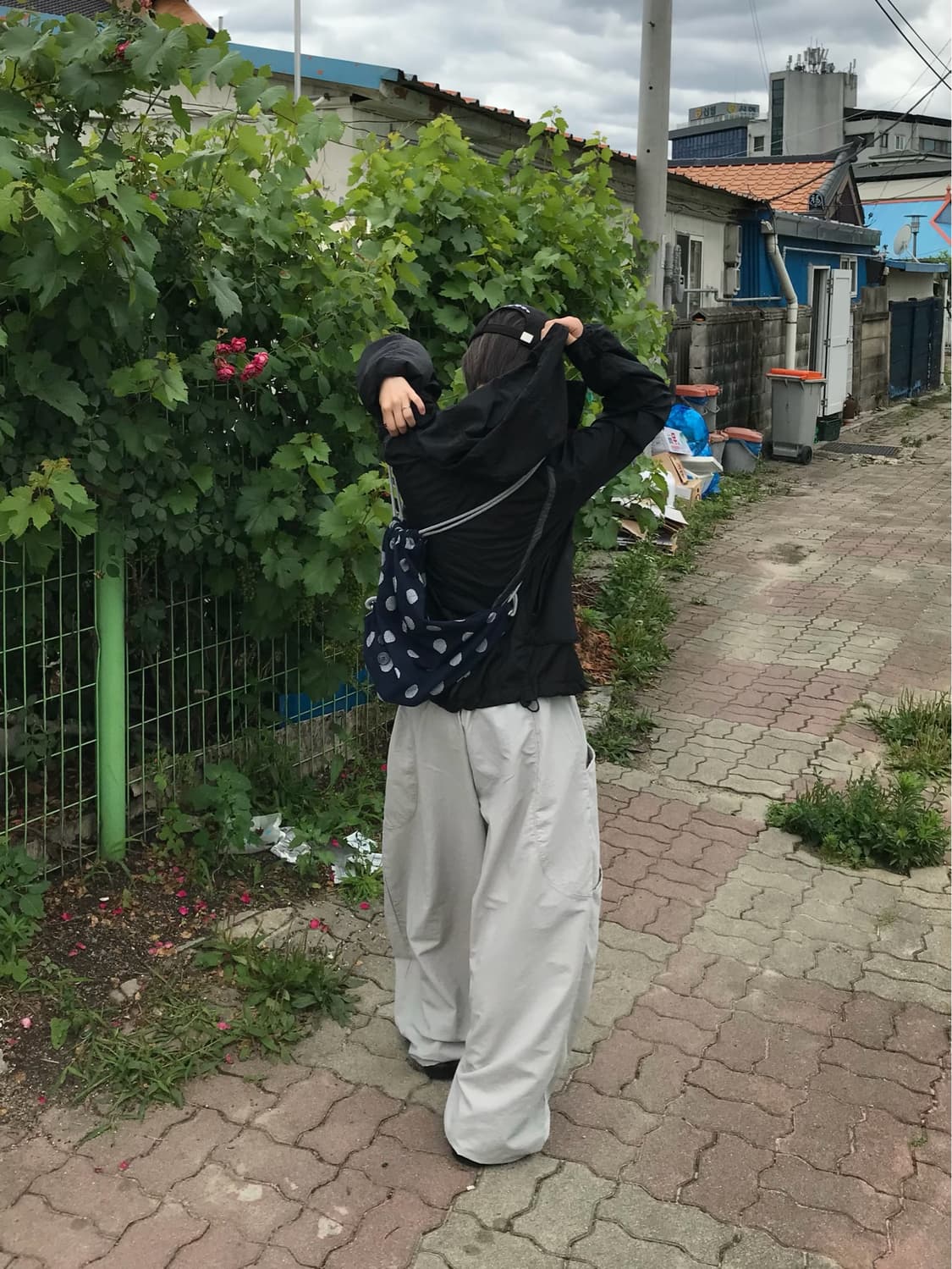 보세 와이드 나일론 팬츠 상품이미지4