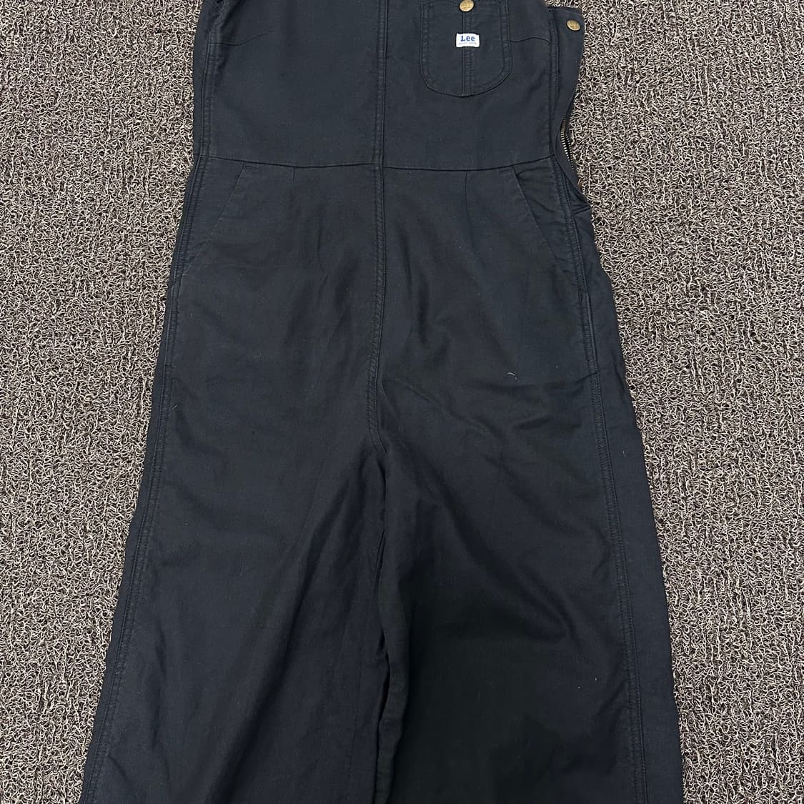 LEE 리 캔버스 오버롤 멜빵바지 블랙 XS 상품이미지4