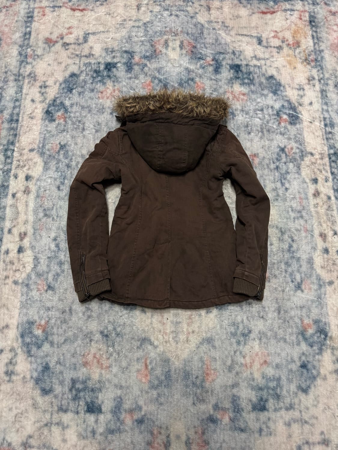 In the attic 00s brown trimming fur fire 상품이미지7