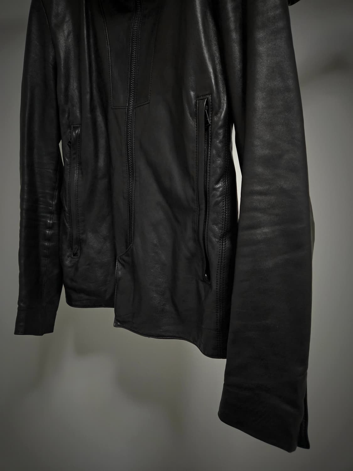 헬무트랭 가죽 자켓 00s 뉴욕택 상품이미지4