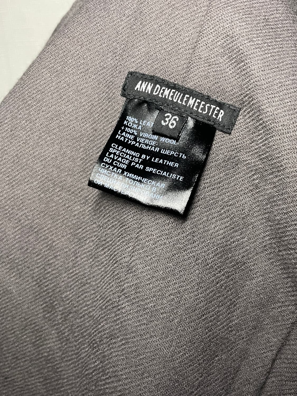앤 드뮐미스터 레더 비대칭 베스트 상품이미지6