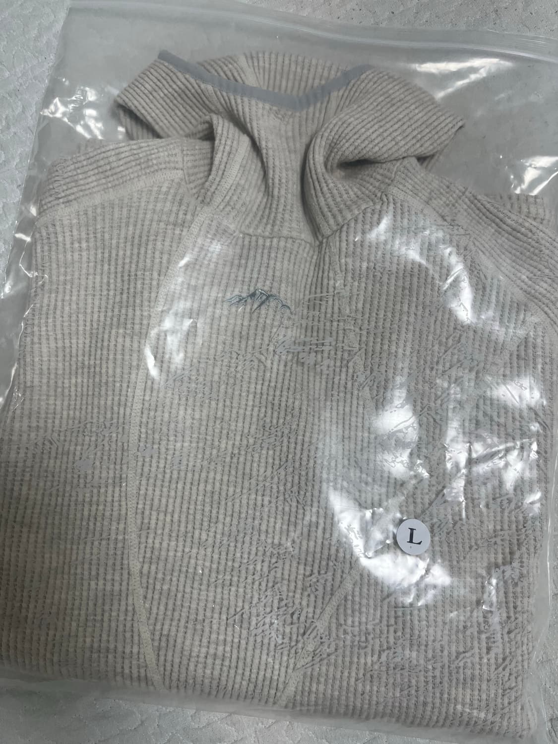 콜드웜 와플 워머 후드 크림 L 상품이미지2