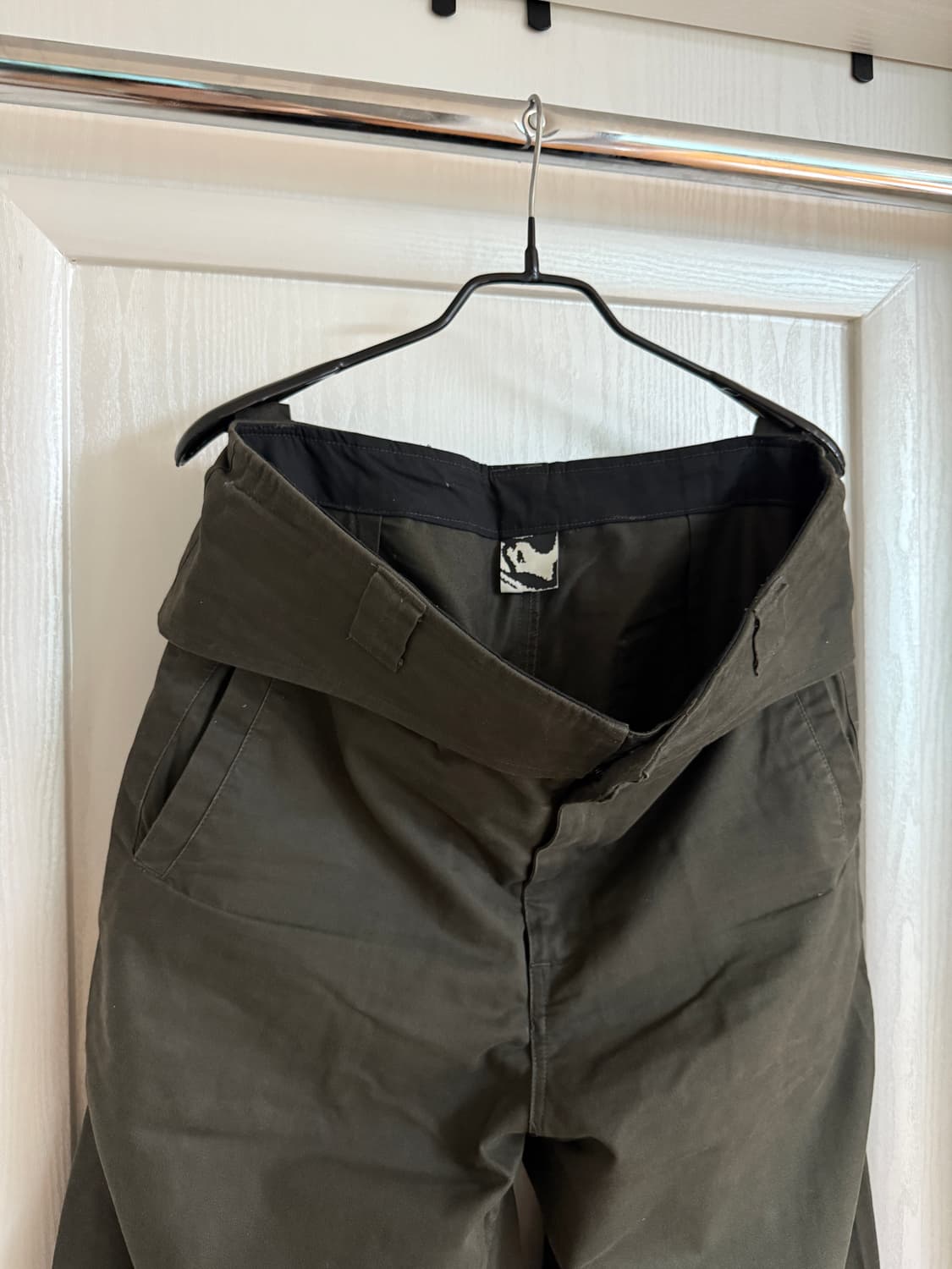 폴디드 코튼 드릴 팬츠 [다크올리브] 상품이미지4