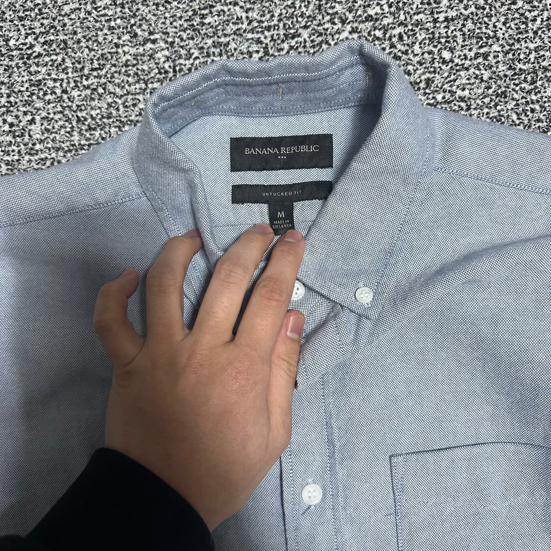 (M) 바나나리퍼블릭 옥스포드 셔츠 블루 상품이미지2
