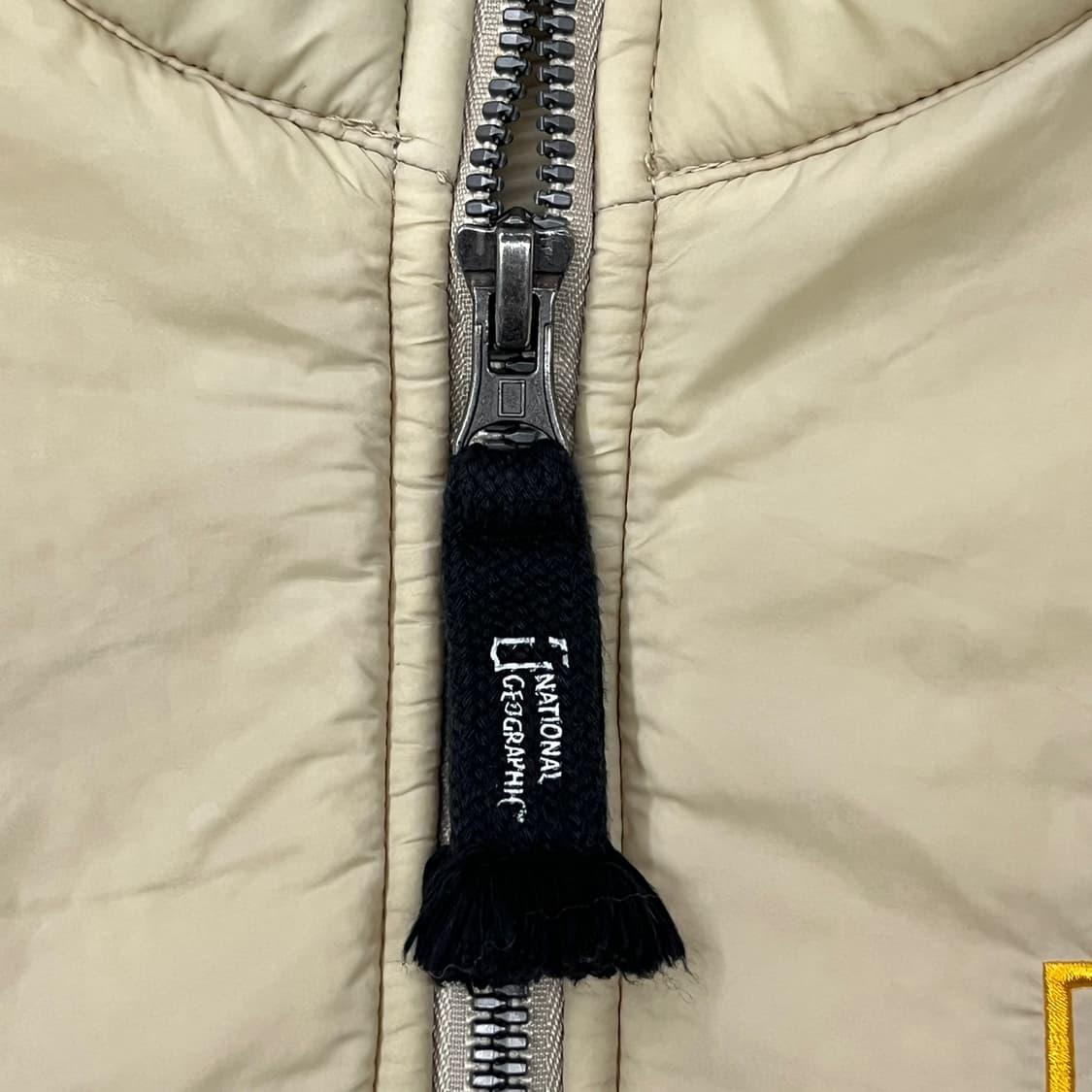 [정품/L] 내셔널지오그래픽 양털 패딩 조끼 아이보리 베이지 b16 상품이미지6