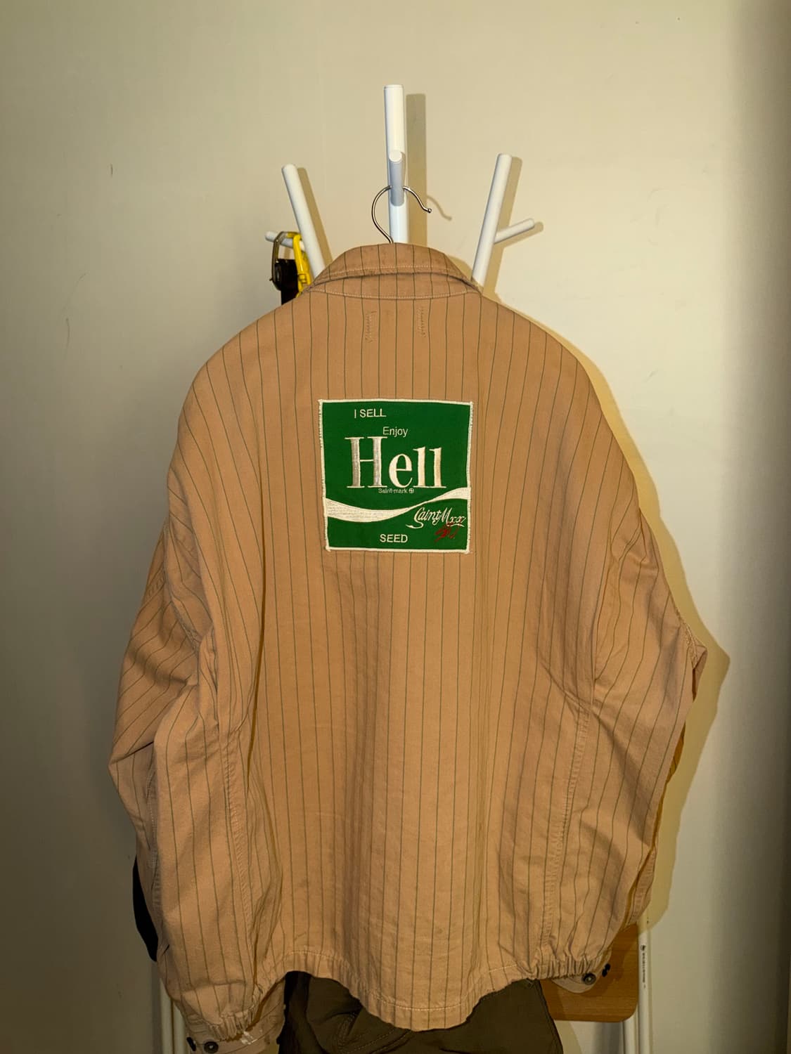 세인트 마이클 x 션 우더스푼 유니폼 자켓 베이지 상품이미지4