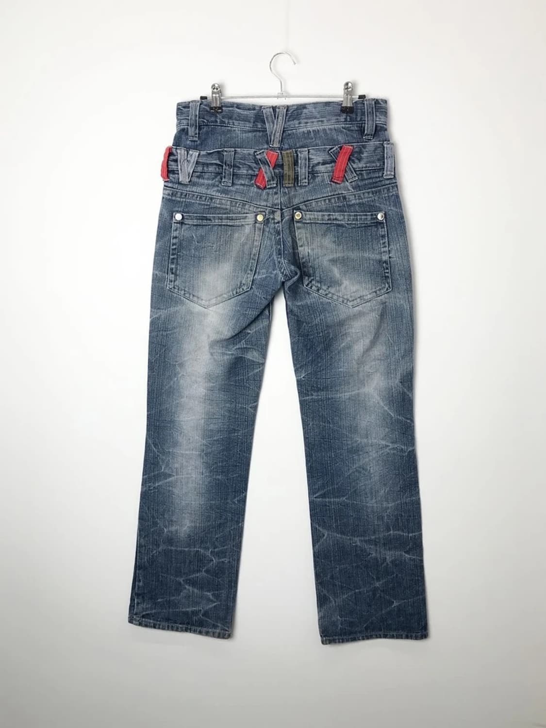 Y2K Japanese Logo Pocket Denim Pants 상품이미지5