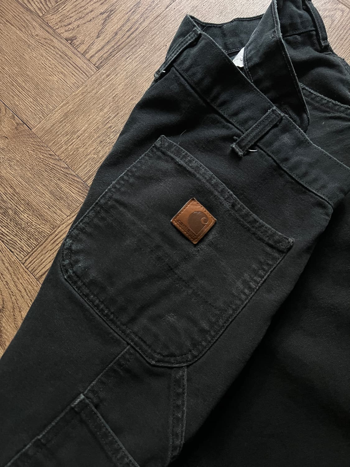 [34]칼하트 USA 빈티지 워싱 블랙 싱글니 카펜터 워크 팬츠 상품이미지5