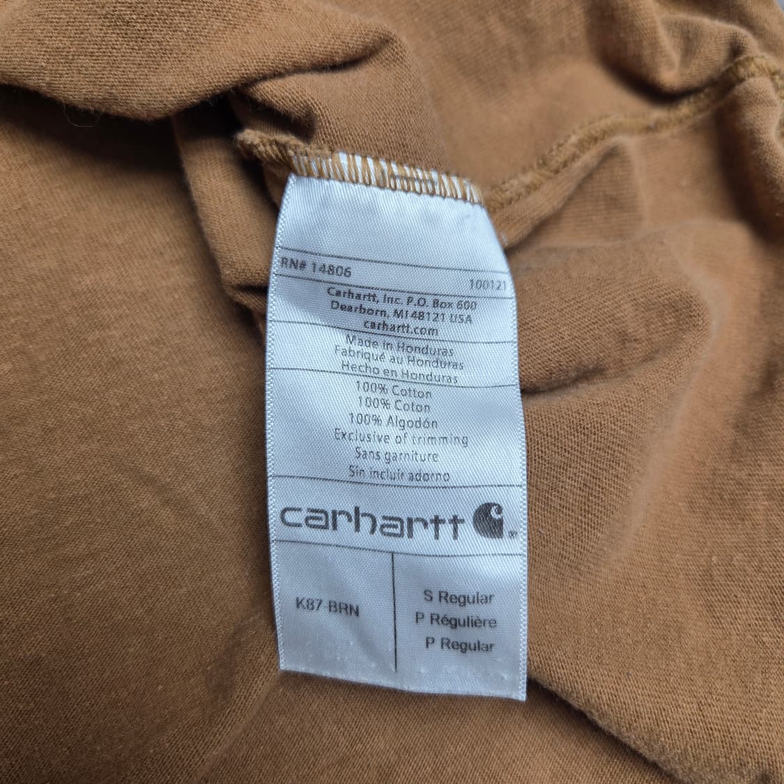 Carhartt 칼하트 K87 포켓 반팔 티셔츠 상품이미지4