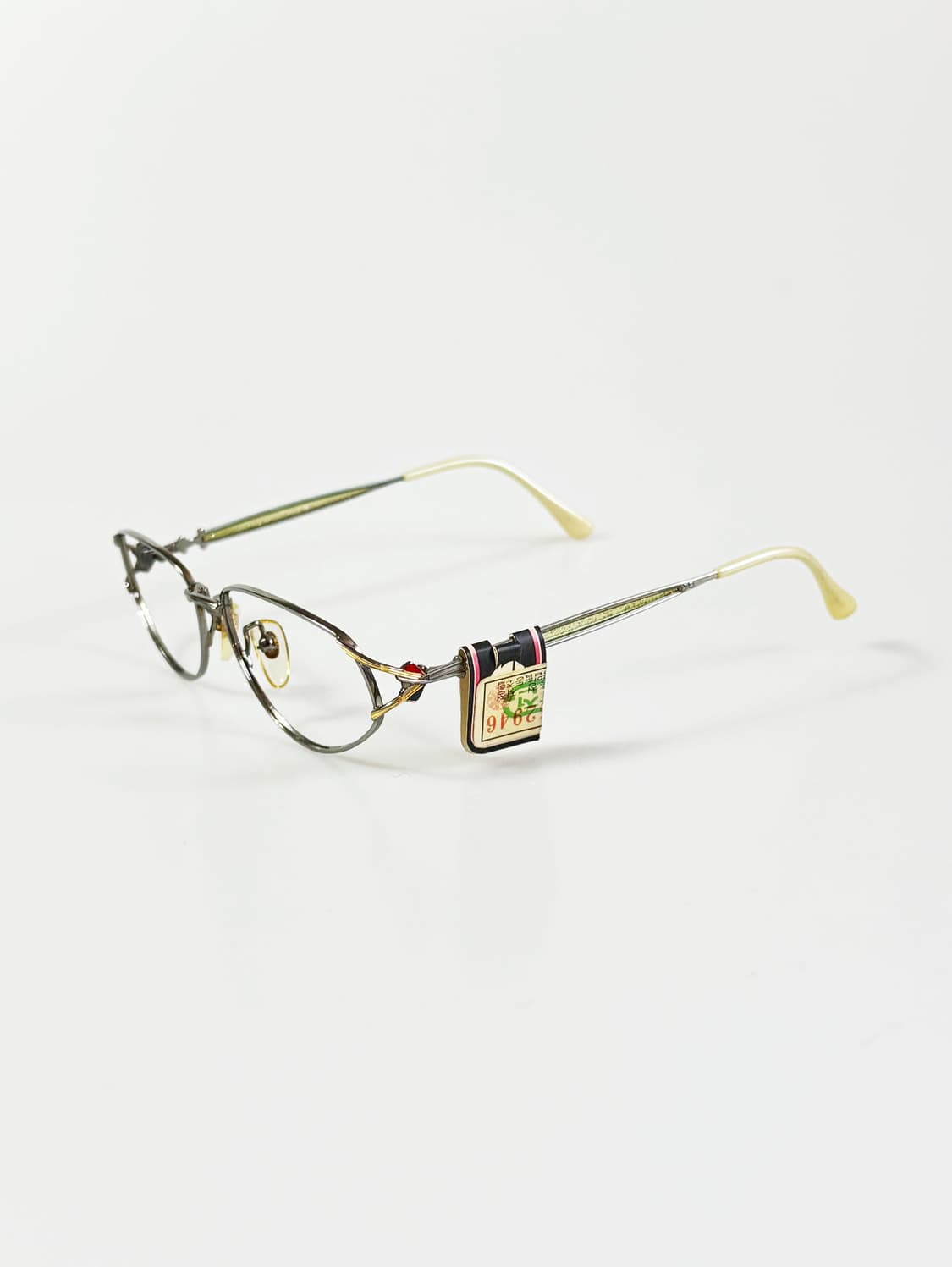 90s REDOX 슬림 오벌 메탈 프레임 빈티지 안경 상품이미지3