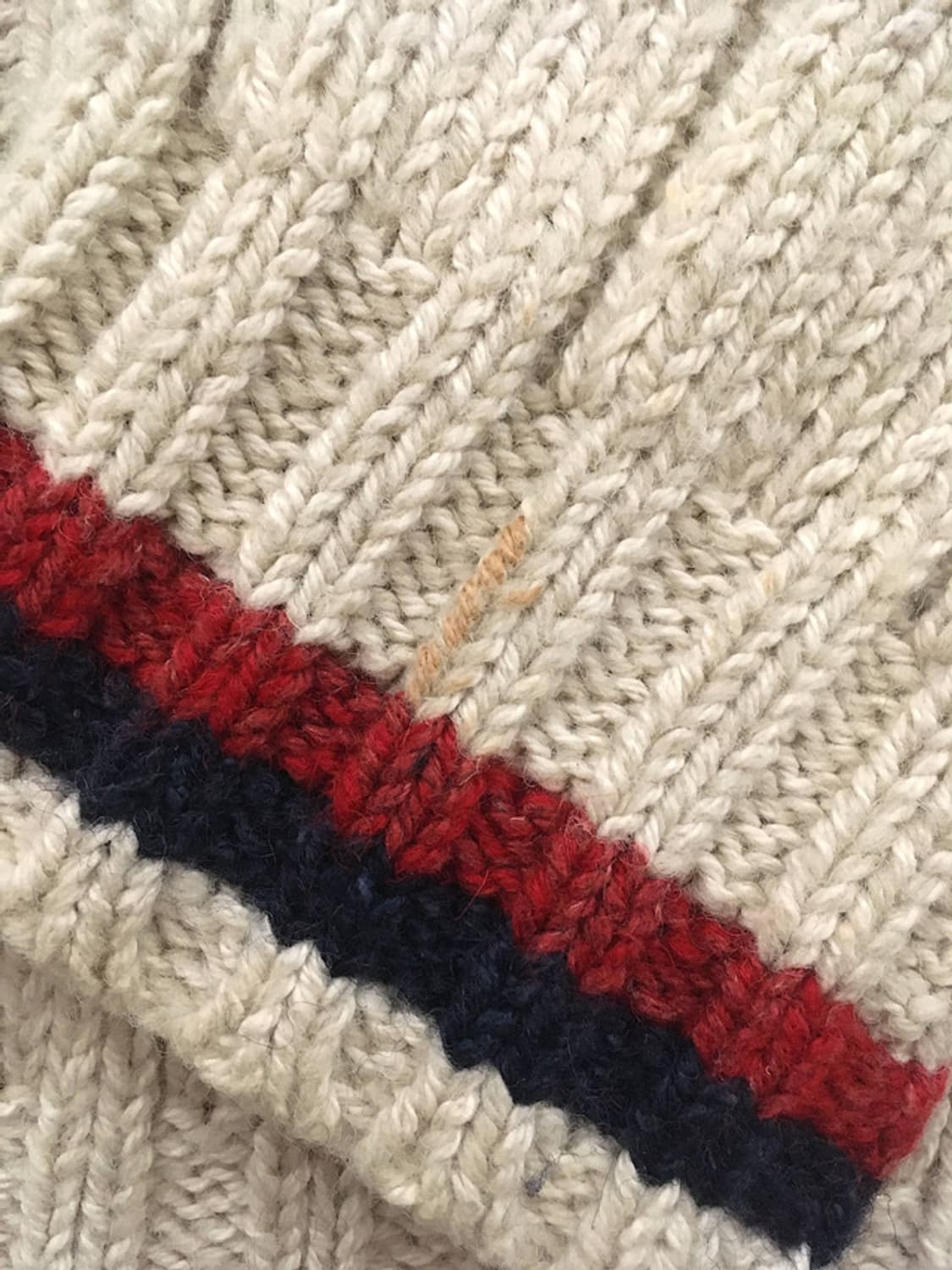 90s wool blended Cricket knit sweaters 상품이미지4