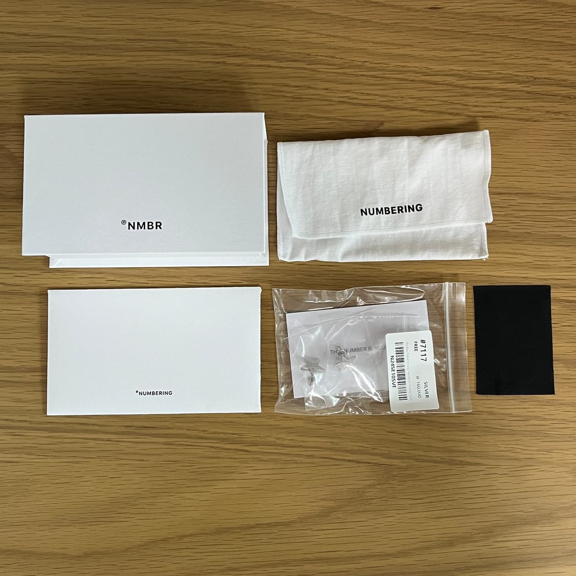 넘버링 NUMBERING 별 실버 귀걸이 상품이미지3