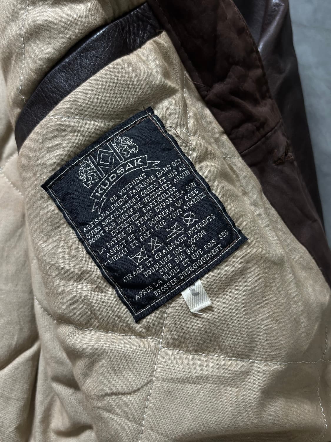 Kudsak 스웨이드 레더 트러커 자켓  상품이미지9